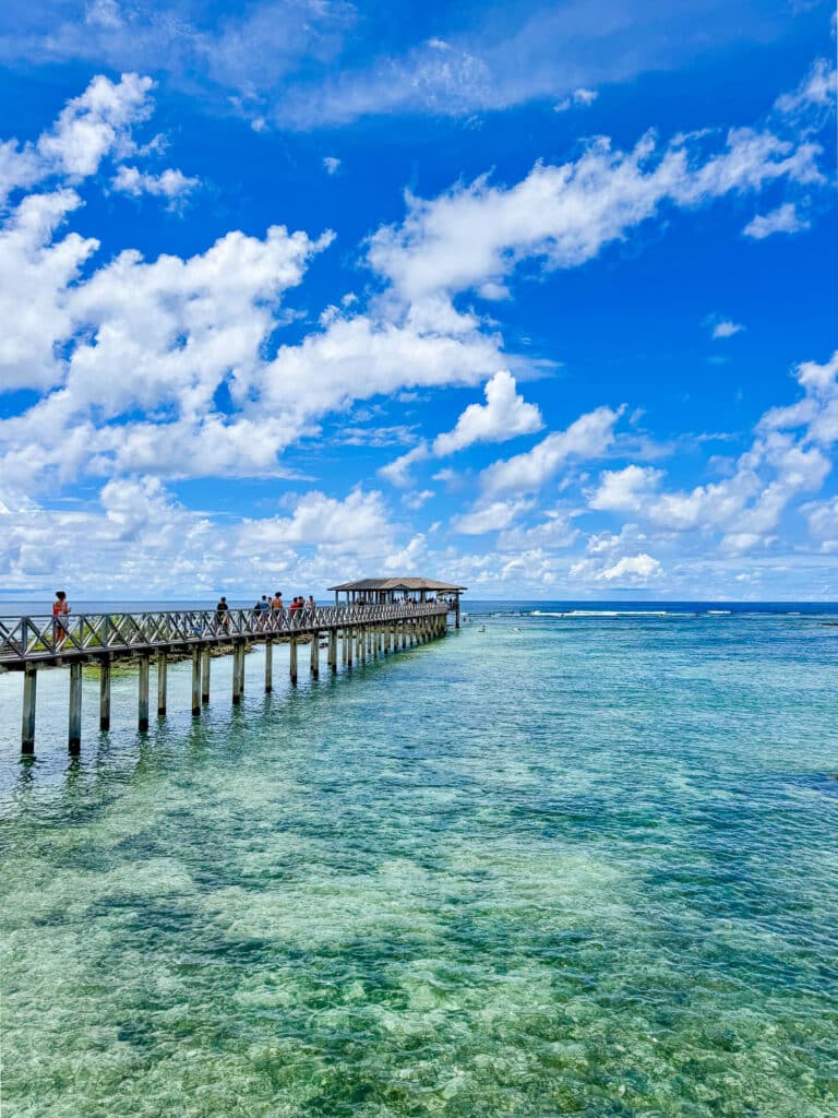 Spot emblématique de Cloud 9, Siargao Philippines.