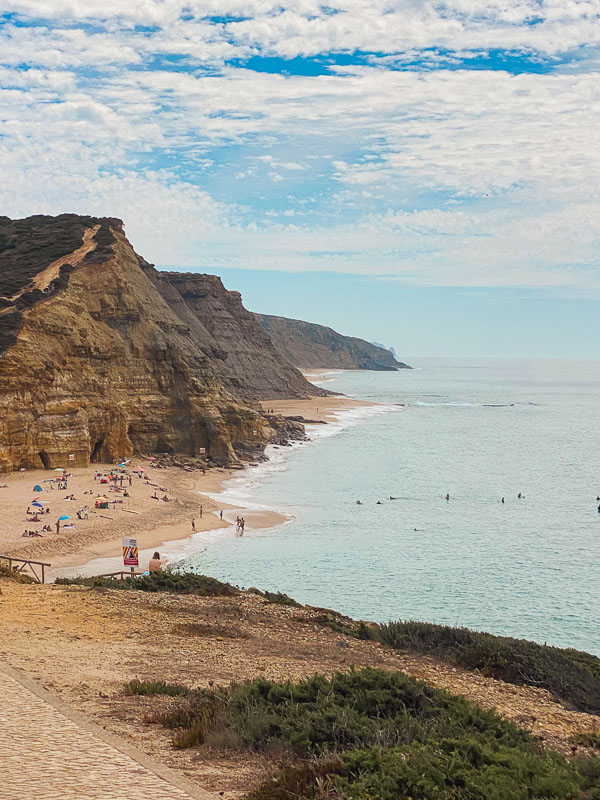 View of São Julião Beach, Portugal.