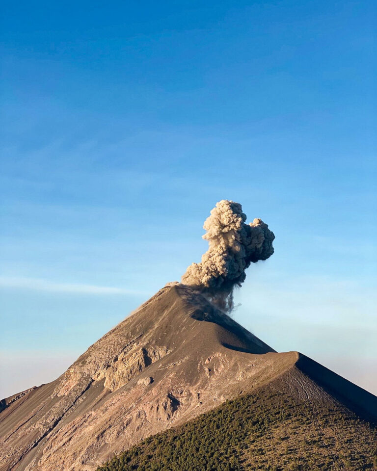 Fuego Volcano erupting in Guatemala.
